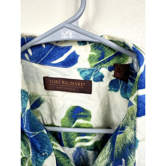 Tori Richard Hawaiian Print Multicolor Men's XL Full Button - Picture 4 of 5